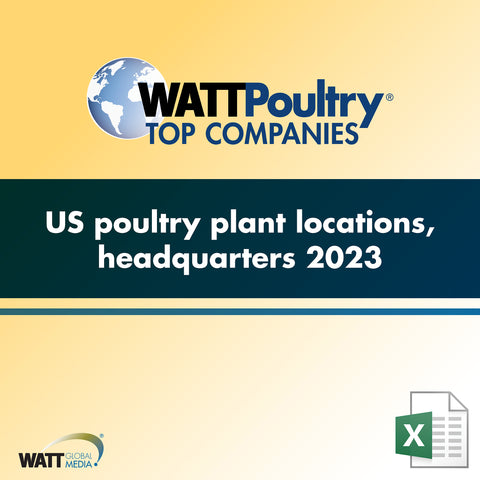 US poultry plant locations, headquarters 2023