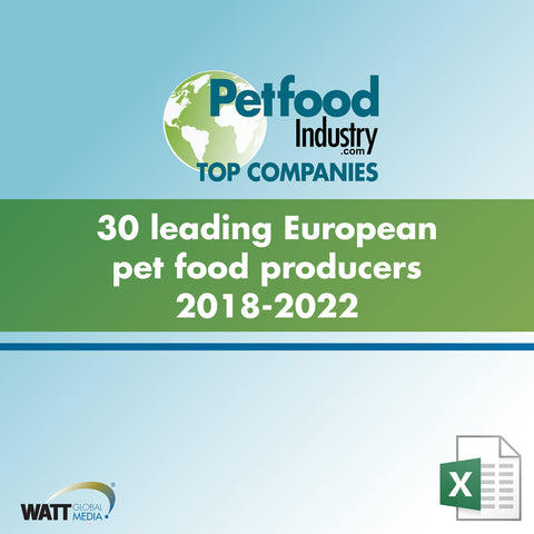 30 leading European pet food producers 2018-2022